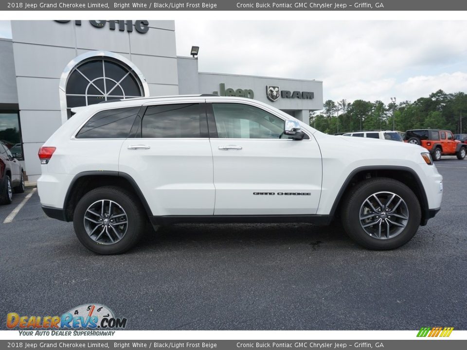 2018 Jeep Grand Cherokee Limited Bright White / Black/Light Frost Beige Photo #14