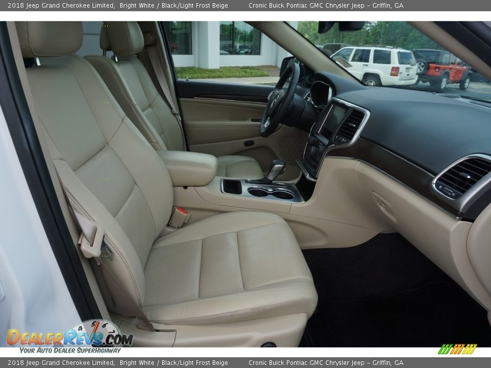 2018 Jeep Grand Cherokee Limited Bright White / Black/Light Frost Beige Photo #16