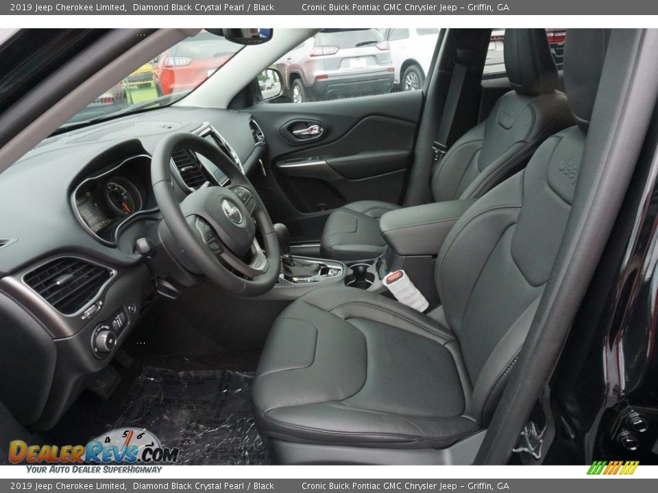 2019 Jeep Cherokee Limited Diamond Black Crystal Pearl / Black Photo #4
