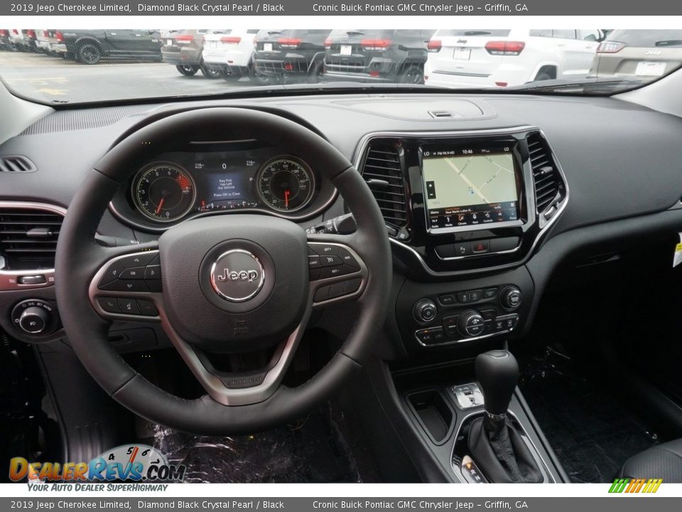 2019 Jeep Cherokee Limited Diamond Black Crystal Pearl / Black Photo #5