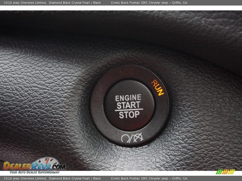 2019 Jeep Cherokee Limited Diamond Black Crystal Pearl / Black Photo #8