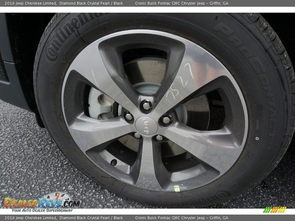 2019 Jeep Cherokee Limited Diamond Black Crystal Pearl / Black Photo #9