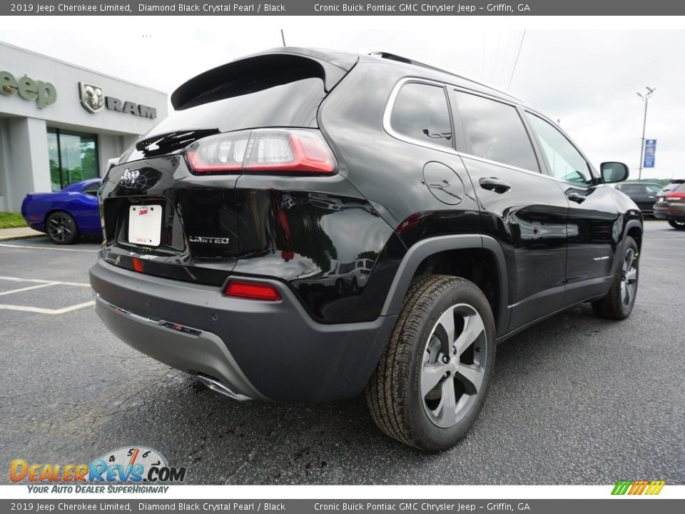 2019 Jeep Cherokee Limited Diamond Black Crystal Pearl / Black Photo #12