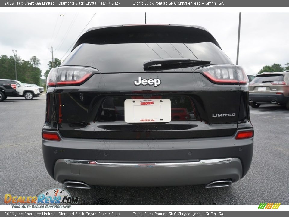 2019 Jeep Cherokee Limited Diamond Black Crystal Pearl / Black Photo #13