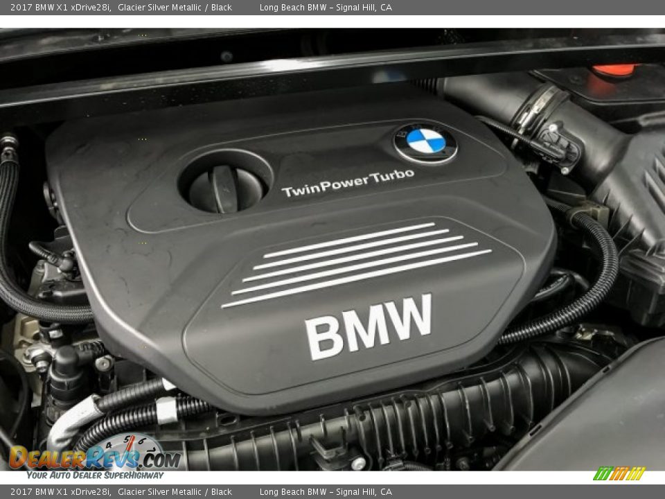 2017 BMW X1 xDrive28i Glacier Silver Metallic / Black Photo #28