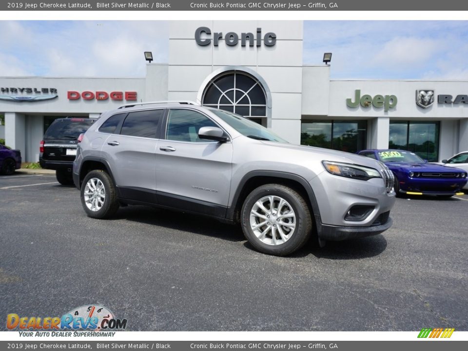 2019 Jeep Cherokee Latitude Billet Silver Metallic / Black Photo #1