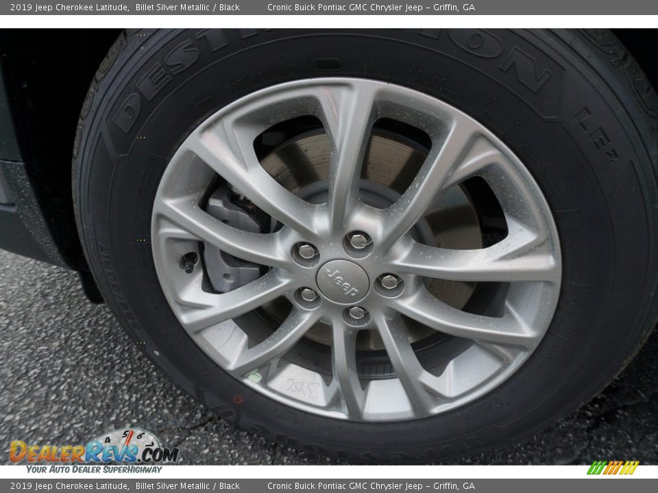 2019 Jeep Cherokee Latitude Billet Silver Metallic / Black Photo #8