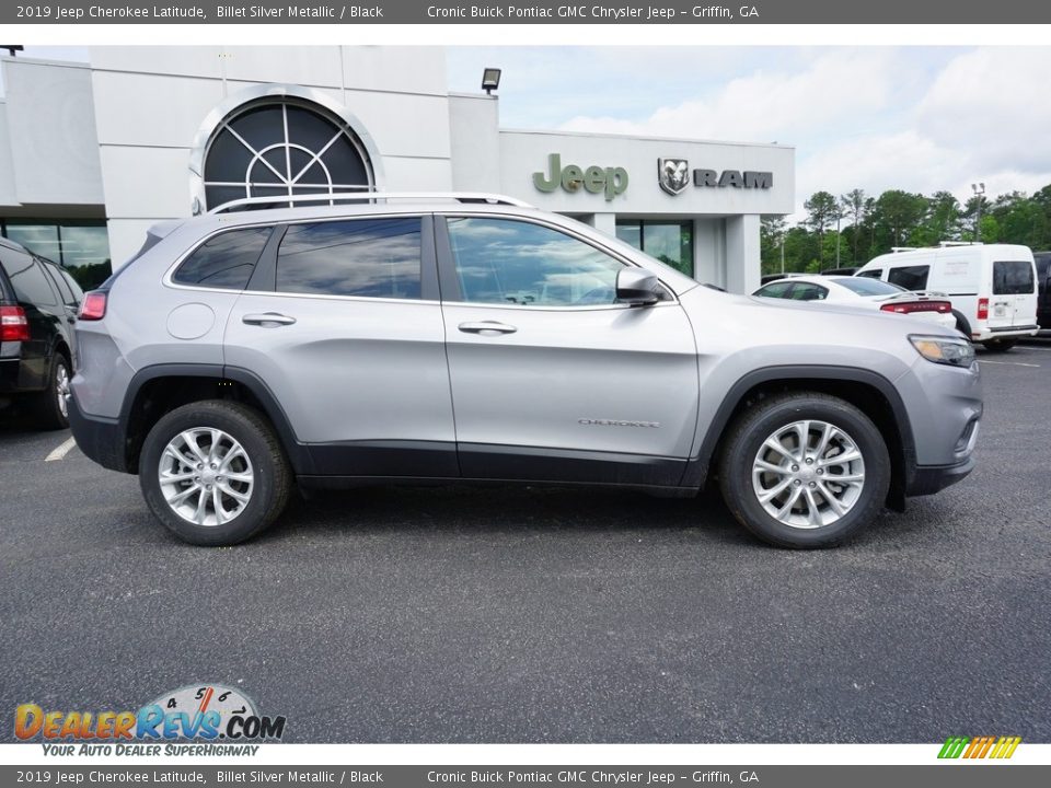 2019 Jeep Cherokee Latitude Billet Silver Metallic / Black Photo #10