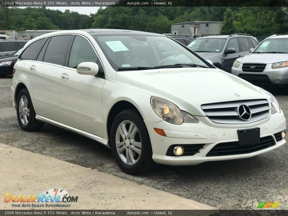 2008 Mercedes-Benz R 350 4Matic Arctic White / Macadamia Photo #10