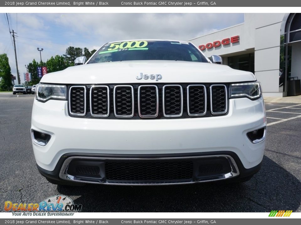 2018 Jeep Grand Cherokee Limited Bright White / Black Photo #2