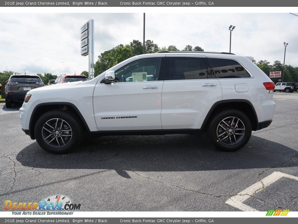 2018 Jeep Grand Cherokee Limited Bright White / Black Photo #4
