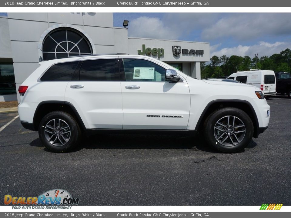 2018 Jeep Grand Cherokee Limited Bright White / Black Photo #12