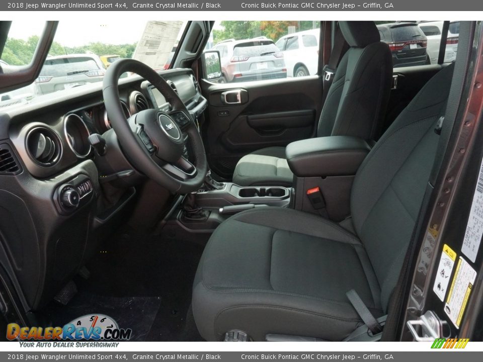 2018 Jeep Wrangler Unlimited Sport 4x4 Granite Crystal Metallic / Black Photo #4