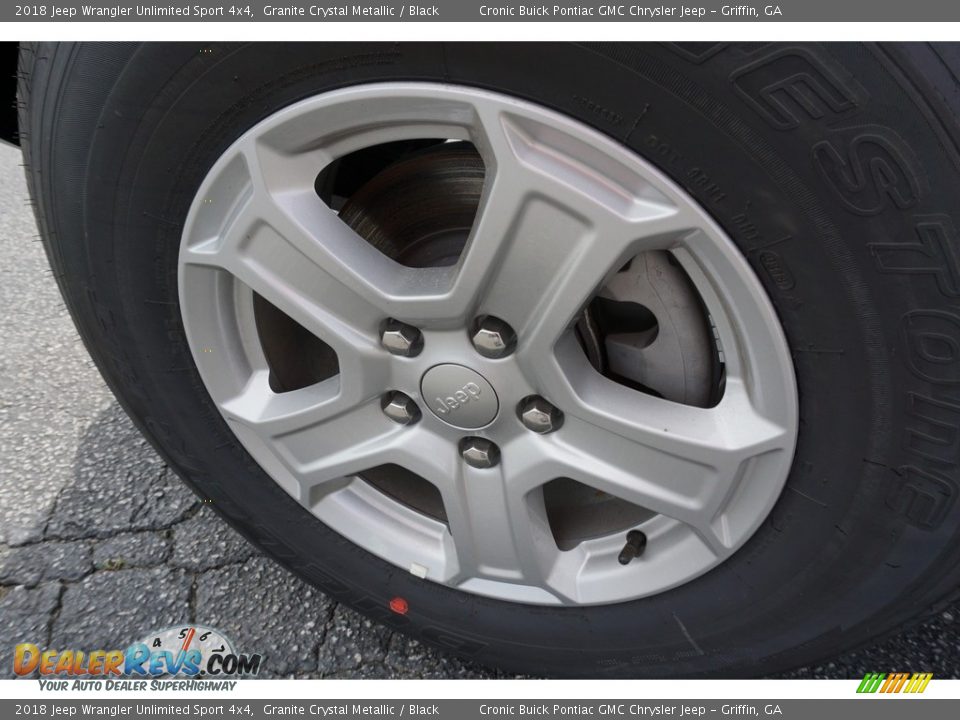 2018 Jeep Wrangler Unlimited Sport 4x4 Granite Crystal Metallic / Black Photo #8