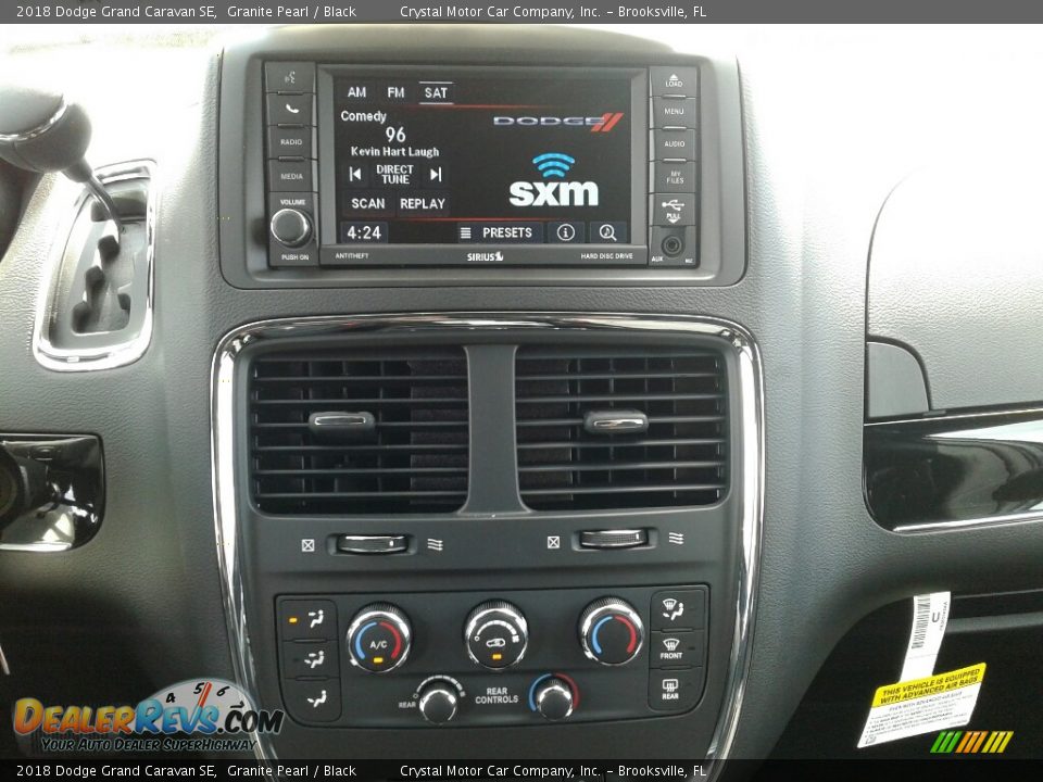 2018 Dodge Grand Caravan SE Granite Pearl / Black Photo #15