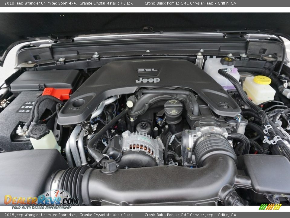 2018 Jeep Wrangler Unlimited Sport 4x4 Granite Crystal Metallic / Black Photo #9