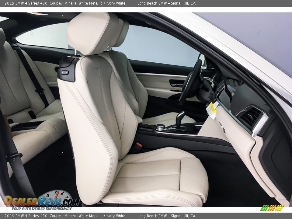 2019 BMW 4 Series 430i Coupe Mineral White Metallic / Ivory White Photo #2