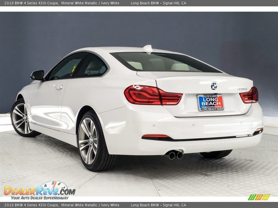 2019 BMW 4 Series 430i Coupe Mineral White Metallic / Ivory White Photo #3