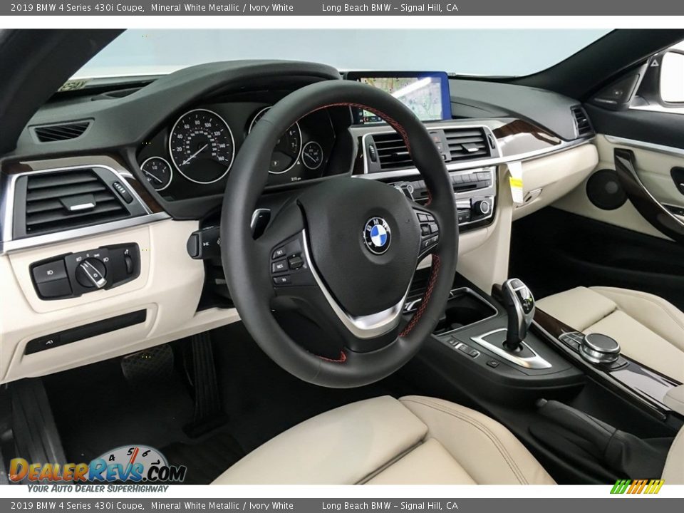 2019 BMW 4 Series 430i Coupe Mineral White Metallic / Ivory White Photo #5