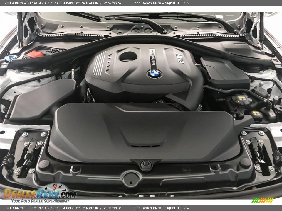 2019 BMW 4 Series 430i Coupe Mineral White Metallic / Ivory White Photo #8