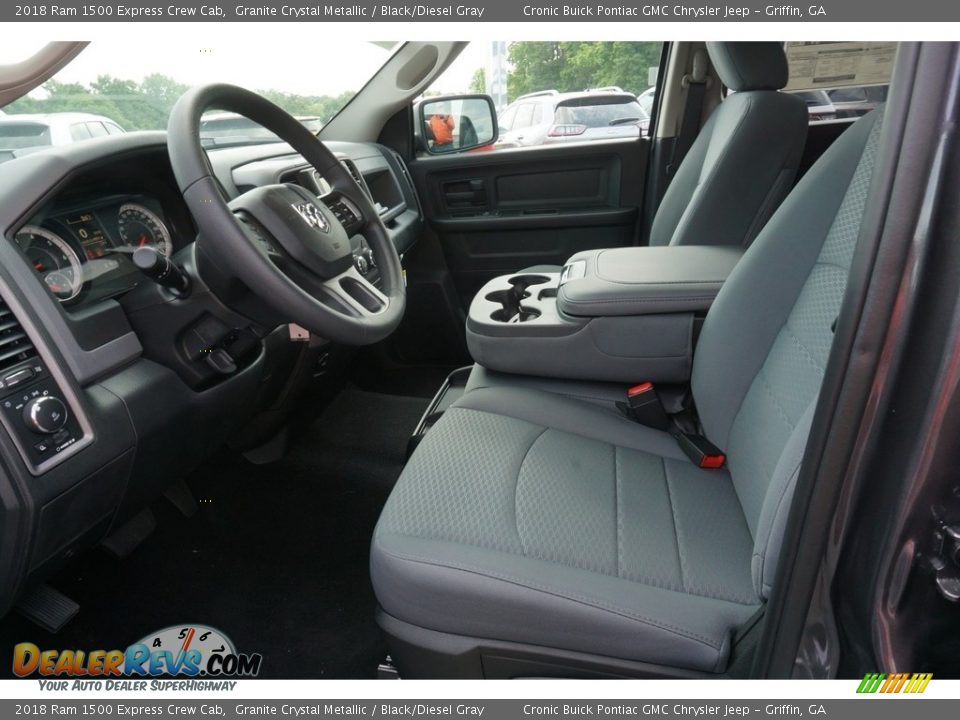2018 Ram 1500 Express Crew Cab Granite Crystal Metallic / Black/Diesel Gray Photo #4