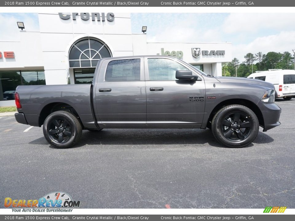 2018 Ram 1500 Express Crew Cab Granite Crystal Metallic / Black/Diesel Gray Photo #11