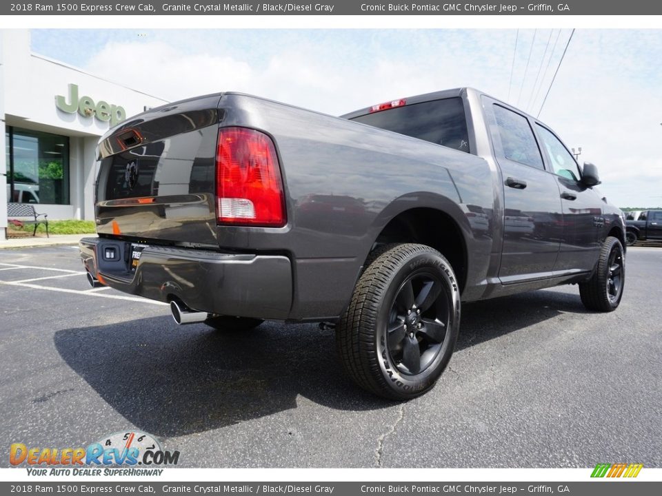 2018 Ram 1500 Express Crew Cab Granite Crystal Metallic / Black/Diesel Gray Photo #12