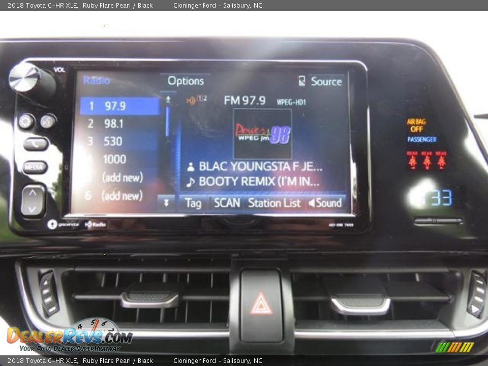 2018 Toyota C-HR XLE Ruby Flare Pearl / Black Photo #17