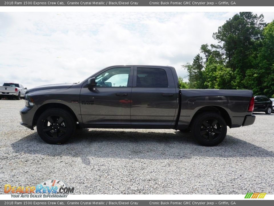 2018 Ram 1500 Express Crew Cab Granite Crystal Metallic / Black/Diesel Gray Photo #13
