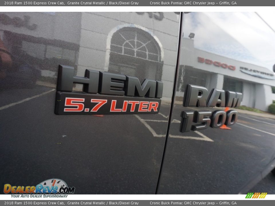 2018 Ram 1500 Express Crew Cab Granite Crystal Metallic / Black/Diesel Gray Photo #9