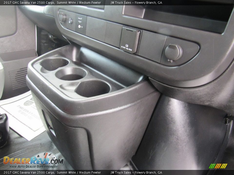 2017 GMC Savana Van 2500 Cargo Summit White / Medium Pewter Photo #24