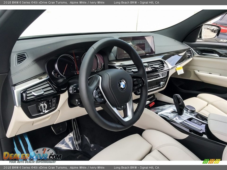 2018 BMW 6 Series 640i xDrive Gran Turismo Alpine White / Ivory White Photo #5