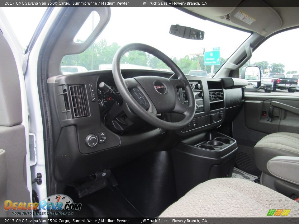 2017 GMC Savana Van 2500 Cargo Summit White / Medium Pewter Photo #28