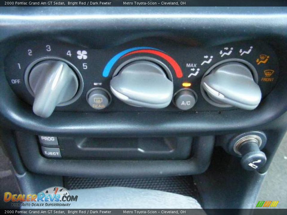 2000 Pontiac Grand Am GT Sedan Bright Red / Dark Pewter Photo #20