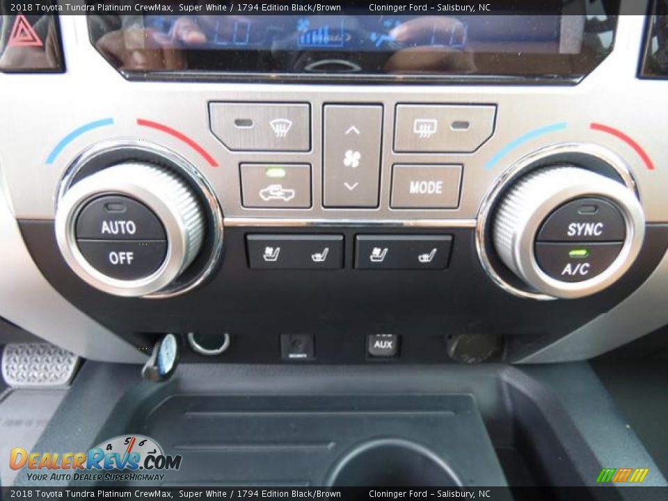 Controls of 2018 Toyota Tundra Platinum CrewMax Photo #20