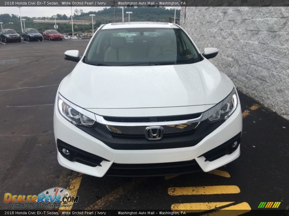 2018 Honda Civic EX-T Sedan White Orchid Pearl / Ivory Photo #2
