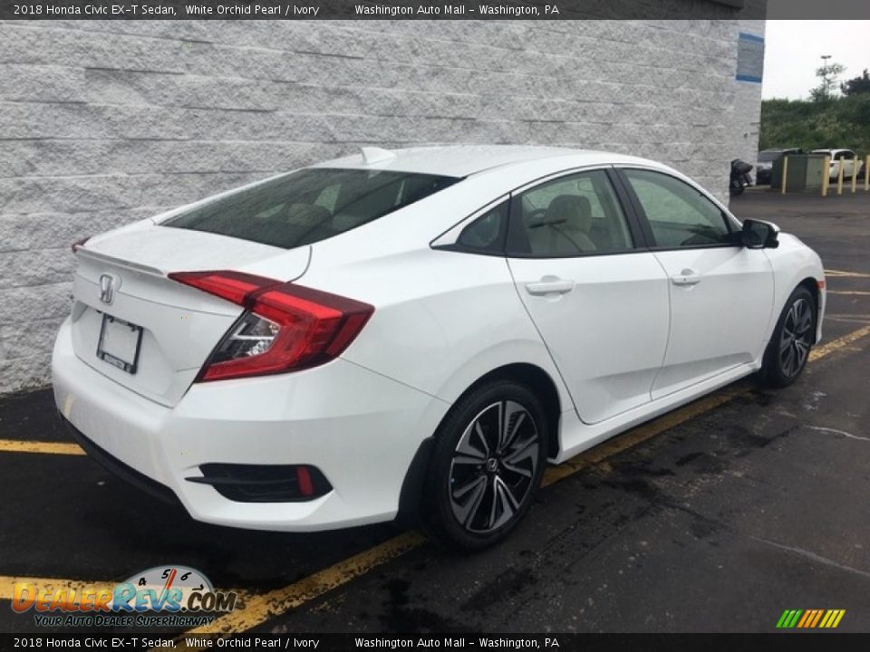 2018 Honda Civic EX-T Sedan White Orchid Pearl / Ivory Photo #4