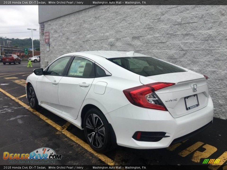2018 Honda Civic EX-T Sedan White Orchid Pearl / Ivory Photo #6