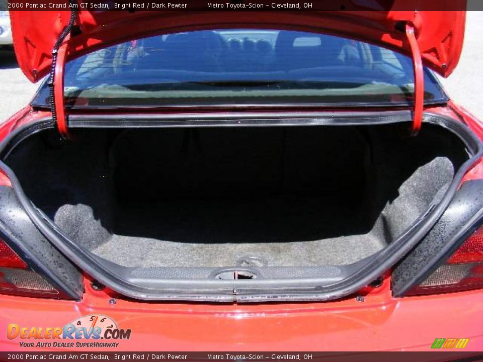 2000 Pontiac Grand Am GT Sedan Bright Red / Dark Pewter Photo #24