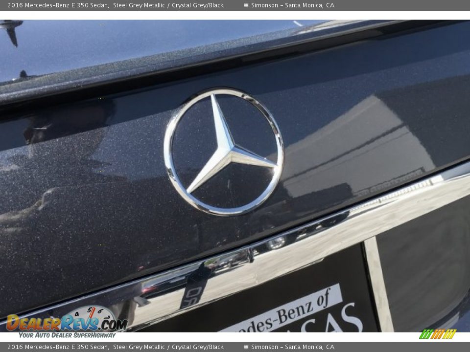 2016 Mercedes-Benz E 350 Sedan Steel Grey Metallic / Crystal Grey/Black Photo #26