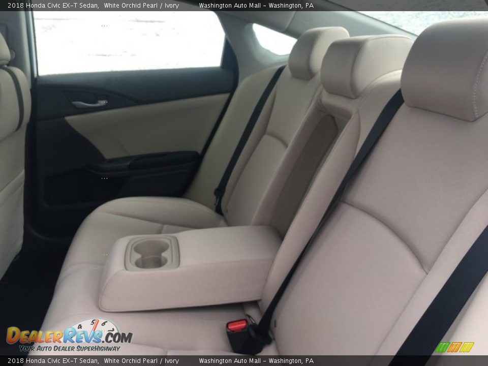 2018 Honda Civic EX-T Sedan White Orchid Pearl / Ivory Photo #23