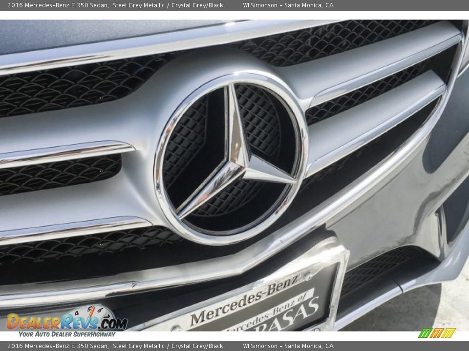 2016 Mercedes-Benz E 350 Sedan Steel Grey Metallic / Crystal Grey/Black Photo #33