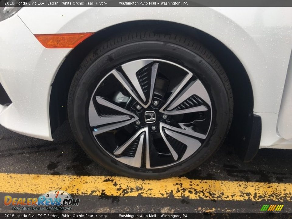 2018 Honda Civic EX-T Sedan White Orchid Pearl / Ivory Photo #28