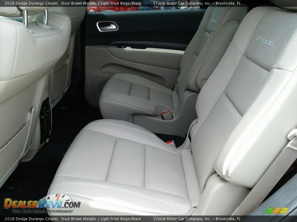2018 Dodge Durango Citadel Stout Brown Metallic / Light Frost Beige/Black Photo #10
