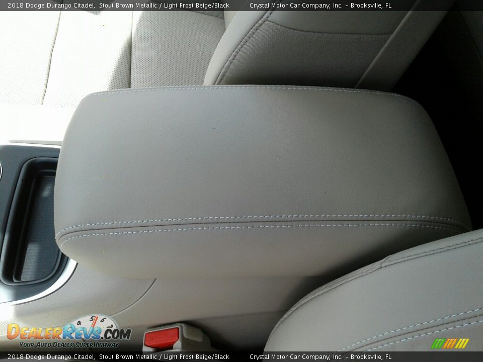 2018 Dodge Durango Citadel Stout Brown Metallic / Light Frost Beige/Black Photo #19