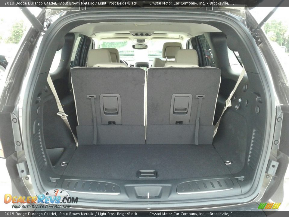 2018 Dodge Durango Citadel Stout Brown Metallic / Light Frost Beige/Black Photo #20