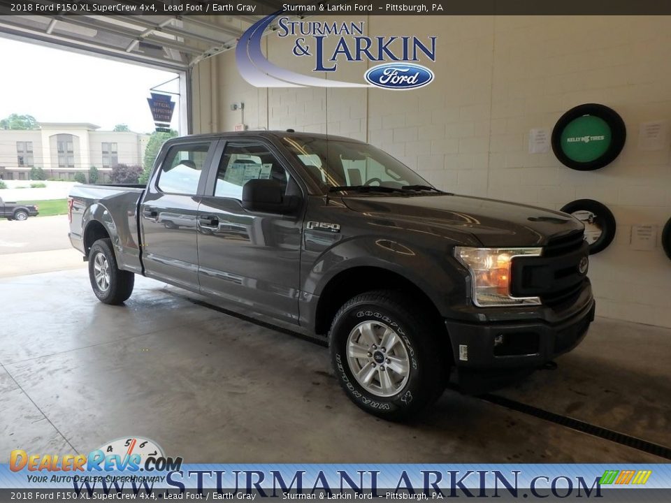 2018 Ford F150 XL SuperCrew 4x4 Lead Foot / Earth Gray Photo #1