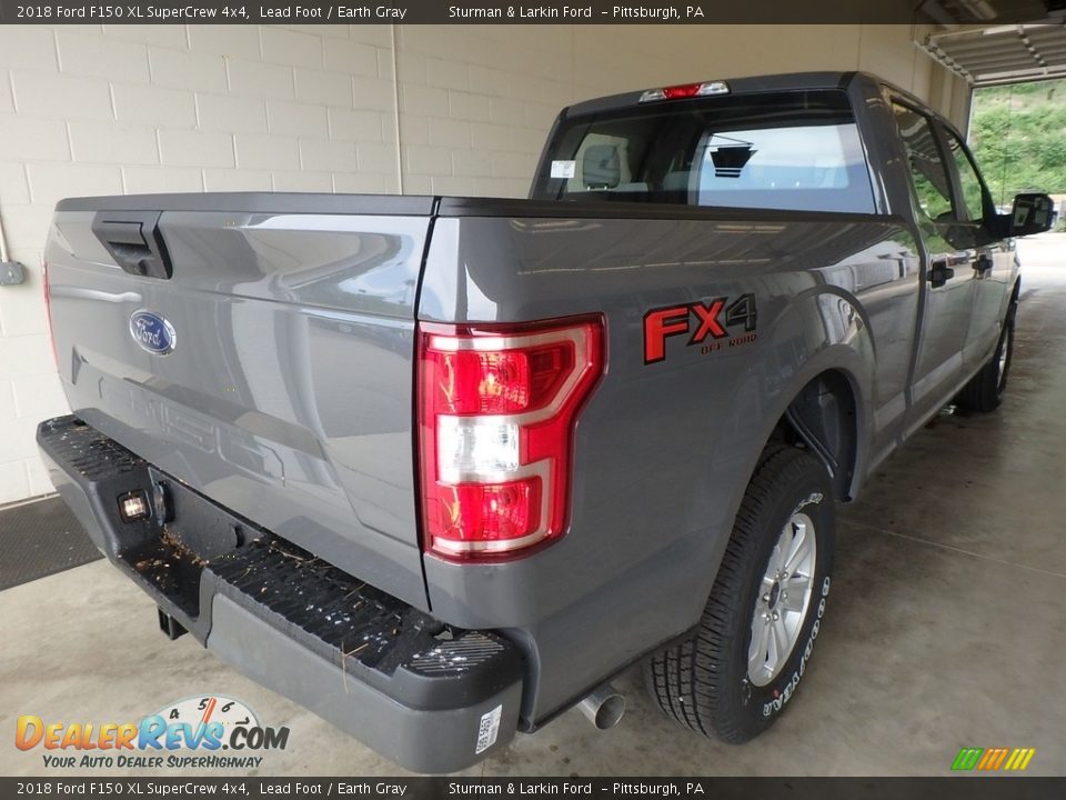 2018 Ford F150 XL SuperCrew 4x4 Lead Foot / Earth Gray Photo #2