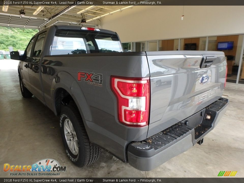 2018 Ford F150 XL SuperCrew 4x4 Lead Foot / Earth Gray Photo #3