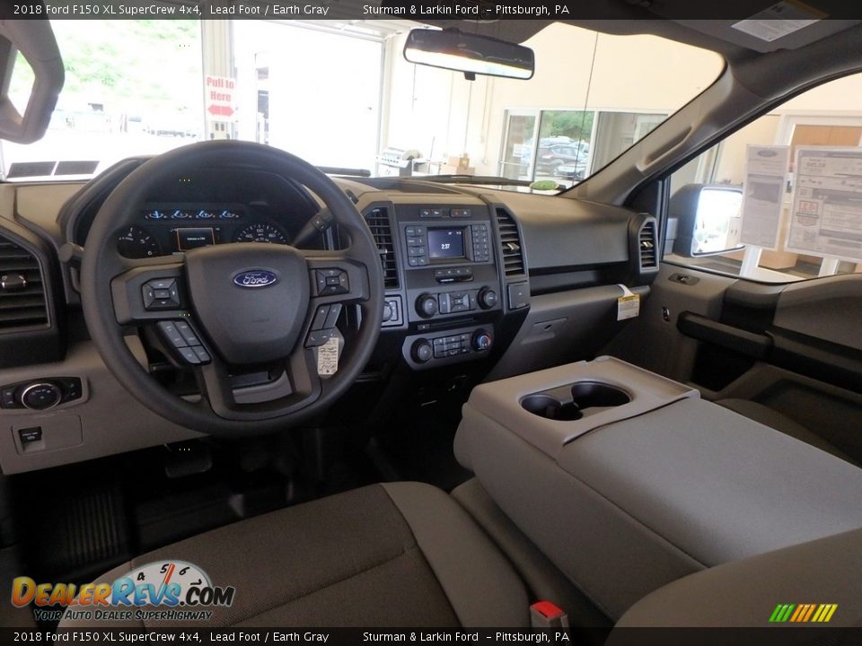 2018 Ford F150 XL SuperCrew 4x4 Lead Foot / Earth Gray Photo #8